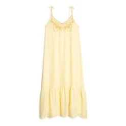 Louise Misha Aliciae Cupro Strapless Dress | Pale Yellow