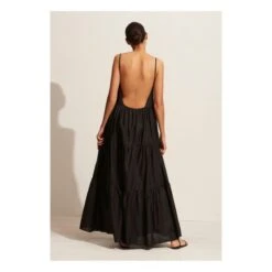 Tiered Low Back Dress | Black -A.P.C. Store unnamed file 1712