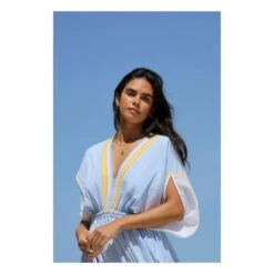 Jemari Plunge Neck Dress | Blue -A.P.C. Store unnamed file 1734