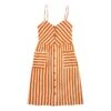 Bobo Choses Linen And Cotton Striped Strappy Dress | Orange -A.P.C. Store unnamed file 1737