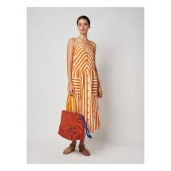 Bobo Choses Linen And Cotton Striped Strappy Dress | Orange 15 Bobo Choses Linen And Cotton Striped Strappy Dress | Orange -A.P.C. Store unnamed file 1741