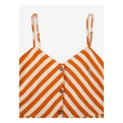 Bobo Choses Linen And Cotton Striped Strappy Dress | Orange 18 Bobo Choses Linen And Cotton Striped Strappy Dress | Orange -A.P.C. Store unnamed file 1744