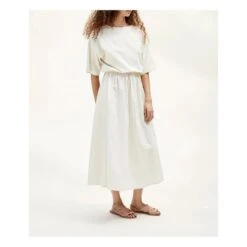 New Pleated Dress | White -A.P.C. Store unnamed file 1748