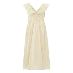 Dylan Cotton Crepe Dress | Sand