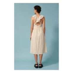 Dylan Cotton Crepe Dress | Sand 14 Dylan Cotton Crepe Dress | Sand -A.P.C. Store unnamed file 1755