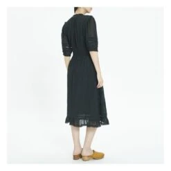 Coletta Embroidered Midi Dress | Black -A.P.C. Store unnamed file 1772