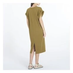 Heras Organic Cotton Dress | Olive Green -A.P.C. Store unnamed file 1779