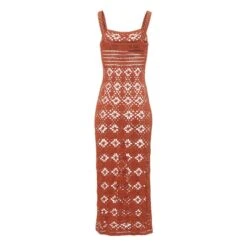 Edith Crochet Midi Dress | Terracotta -A.P.C. Store unnamed file 1809