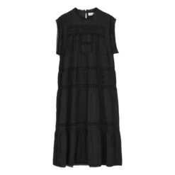 Anjali Organic Cotton Dress | Black