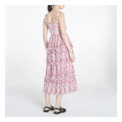 Ganni Georgette Pleated Smock Dress | Pink -A.P.C. Store unnamed file 1840