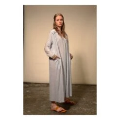 Cotton Khadi Mexican Embroidered Dress | Blue -A.P.C. Store unnamed file 1846