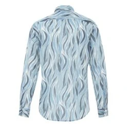 Hartford Printed Heart Shirt | Blue -A.P.C. Store unnamed file 187