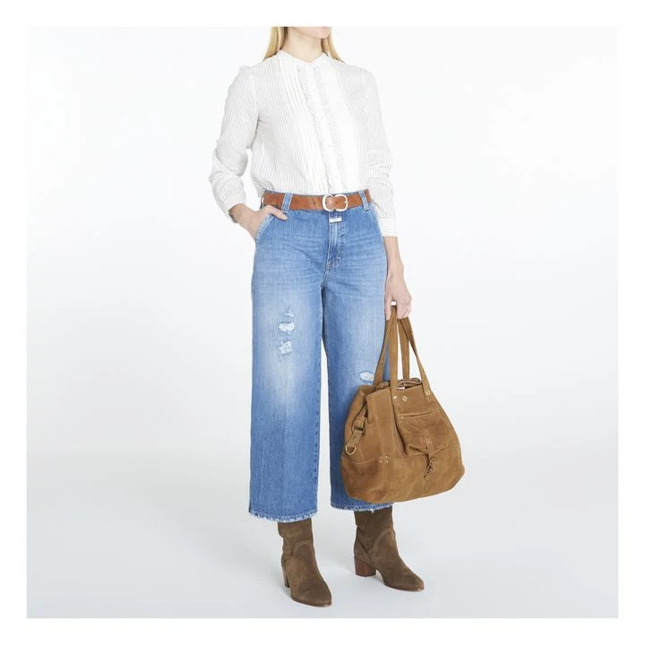 Khadi Unicycle Striped Cotton Shirt | White 4 Khadi Unicycle Striped Cotton Shirt | White - Image 2