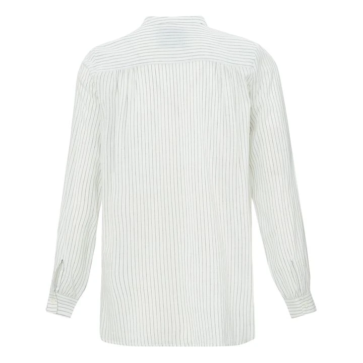 Khadi Unicycle Striped Cotton Shirt | White 7 Khadi Unicycle Striped Cotton Shirt | White - Image 5