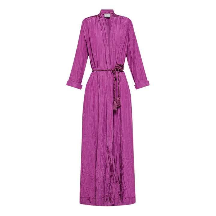FORTE_FORTE Chic Crumpled Taffeta Dress | Mauve 3 FORTE_FORTE Chic Crumpled Taffeta Dress | Mauve