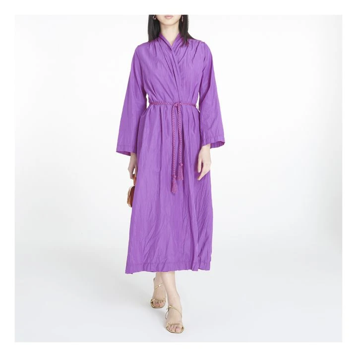 FORTE_FORTE Chic Crumpled Taffeta Dress | Mauve 4 FORTE_FORTE Chic Crumpled Taffeta Dress | Mauve - Image 2