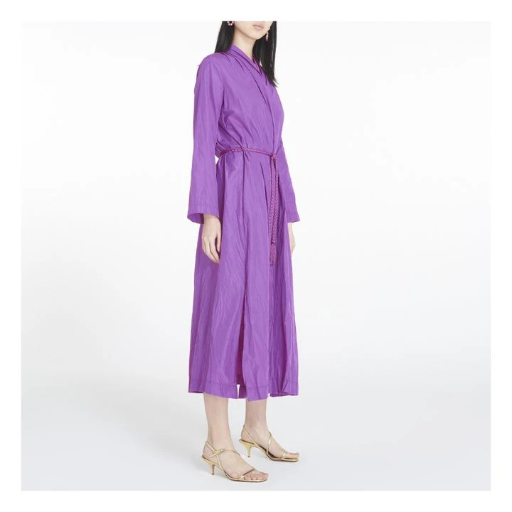 FORTE_FORTE Chic Crumpled Taffeta Dress | Mauve 5 FORTE_FORTE Chic Crumpled Taffeta Dress | Mauve - Image 3