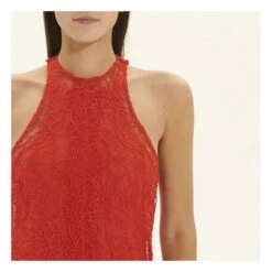 Ganni Recycled Materials Lace Dress | Red 11 Ganni Recycled Materials Lace Dress | Red -A.P.C. Store unnamed file 2061