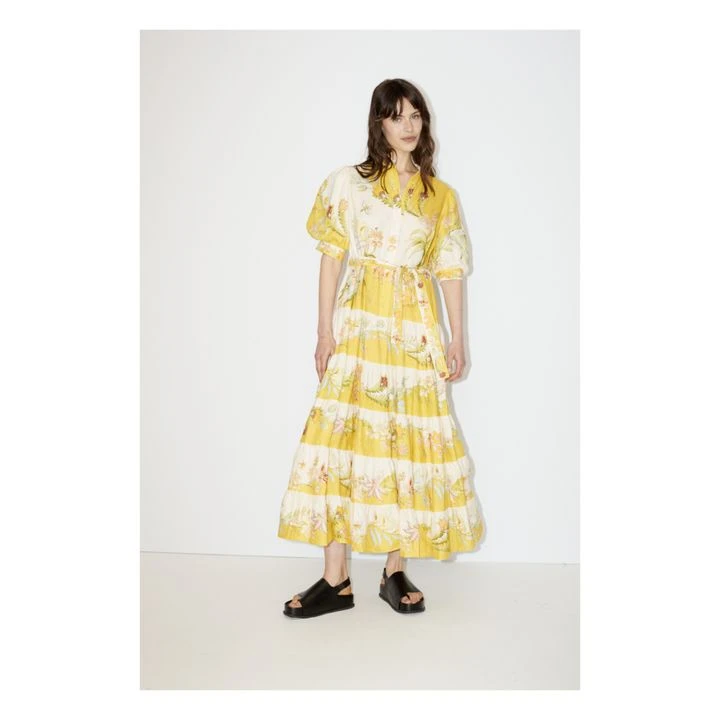 Ira Linen Dress | Lemon Yellow 4 Ira Linen Dress | Lemon Yellow - Image 2