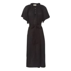 Diane Bubble Crepe Dress | Black