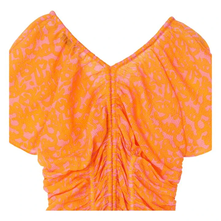 Rodebjer Mercurius Silk Dress | Orange 7 Rodebjer Mercurius Silk Dress | Orange - Image 5