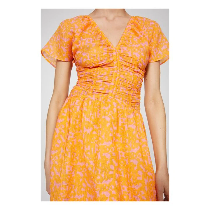 Rodebjer Mercurius Silk Dress | Orange 8 Rodebjer Mercurius Silk Dress | Orange - Image 6