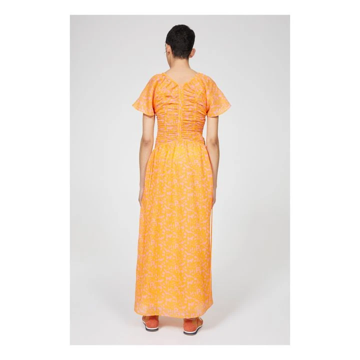 Rodebjer Mercurius Silk Dress | Orange 9 Rodebjer Mercurius Silk Dress | Orange - Image 7