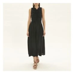 ULLA JOHNSON Sascha Dress | Black 8 ULLA JOHNSON Sascha Dress | Black -A.P.C. Store unnamed file 2098