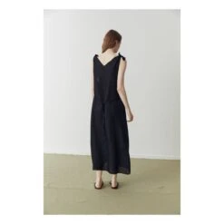 The Knot Linen Dress | Black -A.P.C. Store unnamed file 2126