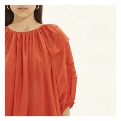 Rishi Pintuck Silk Dress | Red -A.P.C. Store unnamed file 2133