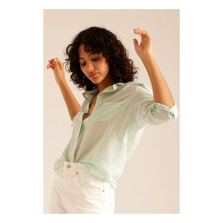 Manon Shirt | Pale Green 4 Manon Shirt | Pale Green - Image 2