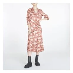 Ganni Crumpled Satin Shirt | Terracotta -A.P.C. Store unnamed file 244