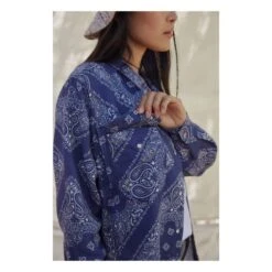 Bandana Breastfeeding Shirt | Blue -A.P.C. Store unnamed file 250