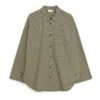 By Malene Birger Derris Organic Cotton Shirt | Khaki -A.P.C. Store unnamed file 275