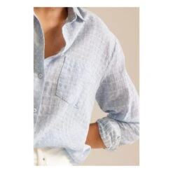 Anita Check Shirt | Light Blue -A.P.C. Store unnamed file 304