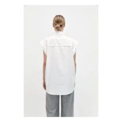 Shirt With Removable Sleeves | White -A.P.C. Store unnamed file 32