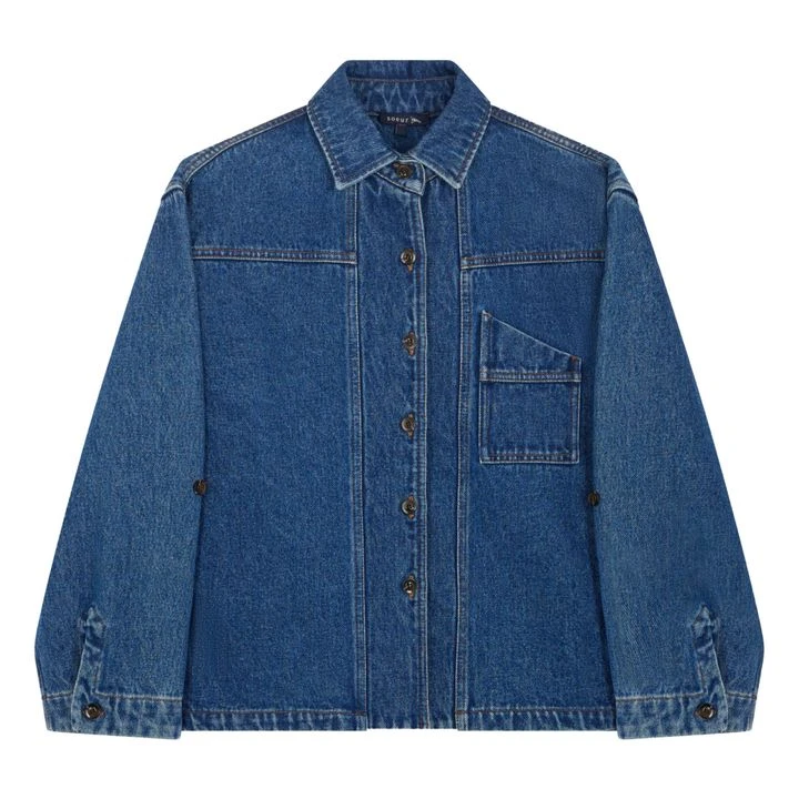 Soeur Lion Denim Shirt | Washed Blue 3 Soeur Lion Denim Shirt | Washed Blue