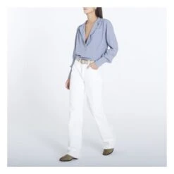 Pou Striped Shirt | Blue -A.P.C. Store unnamed file 367