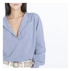 Pou Striped Shirt | Blue -A.P.C. Store unnamed file 369