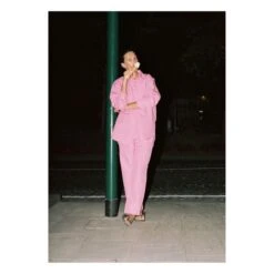 Linen Long Sleeve Shirt | Fuchsia -A.P.C. Store unnamed file 373