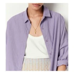 Hinika Striped Shirt | Purple -A.P.C. Store unnamed file 386