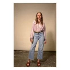 Khadi Mexican Embroidery Cotton Shirt | Pink 11 Khadi Mexican Embroidery Cotton Shirt | Pink -A.P.C. Store unnamed file 393