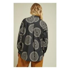 Claudie Printed Cotton Poplin Shirt | Black -A.P.C. Store unnamed file 412