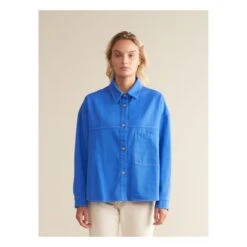 Bellerose Link Overshirt - Women’s Collection | Blue -A.P.C. Store unnamed file 443