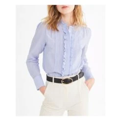 Vanessa Bruno Nicolas Striped Shirt | Blue -A.P.C. Store unnamed file 475