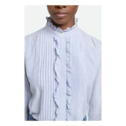 Vanessa Bruno Nicolas Striped Shirt | Blue -A.P.C. Store unnamed file 476