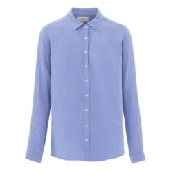 Scout Cotton Muslin Shirt | Storm Blue
