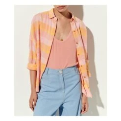 Delima Checked Shirt | Orange -A.P.C. Store unnamed file 526