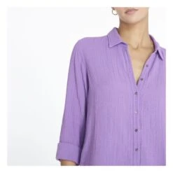 Scout Cotton Muslin Shirt | Purple -A.P.C. Store unnamed file 584