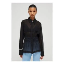 Smocked Shirt | Black -A.P.C. Store unnamed file 590